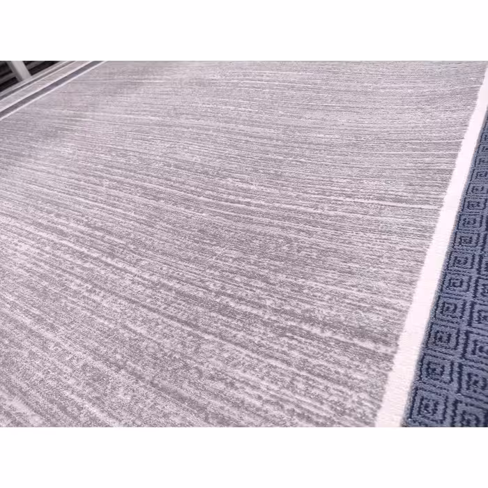 فرش ماشینی زمرد مشهد مدل NO009 زمینه طوسی