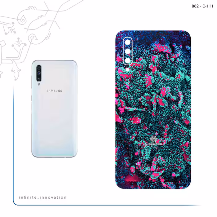برچسب پوششی ماهوت مدل Atom Universe 8 مناسب برای گوشی موبایل سامسونگ Galaxy A50