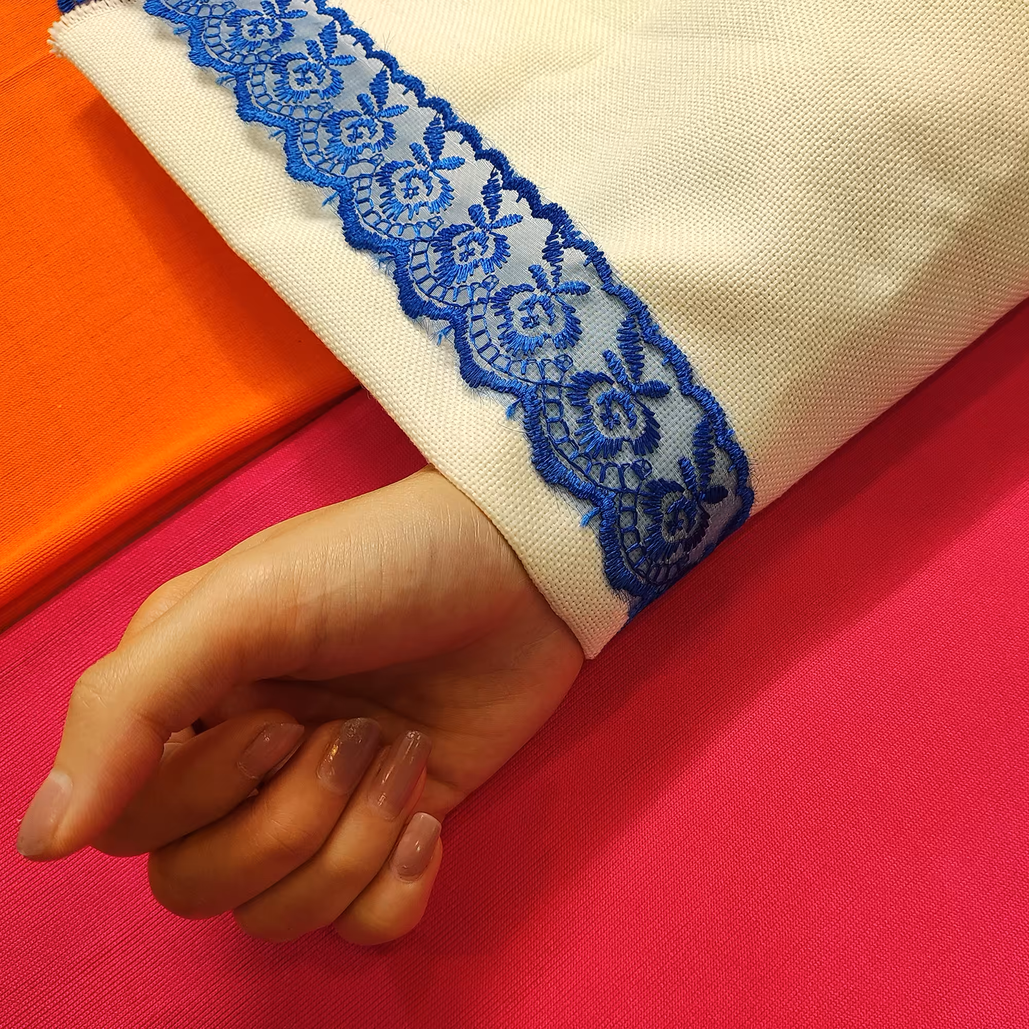 نوار یراق مدل تور ارگانزا D طول 3 متر