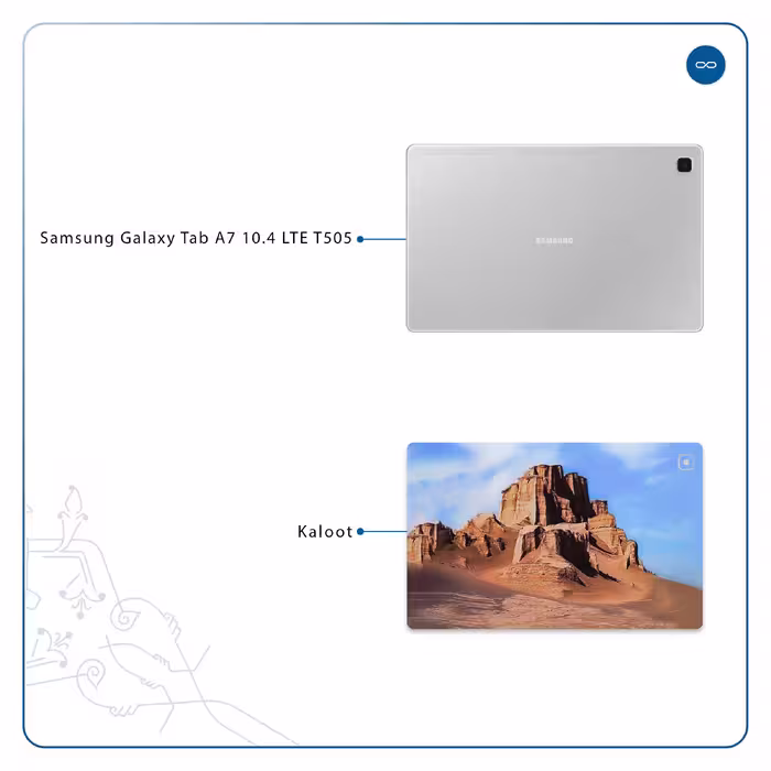 برچسب پوششی ماهوت مدل Kaloot مناسب برای تبلت سامسونگ Galaxy Tab A7 10.4 LTE 2020 T505
