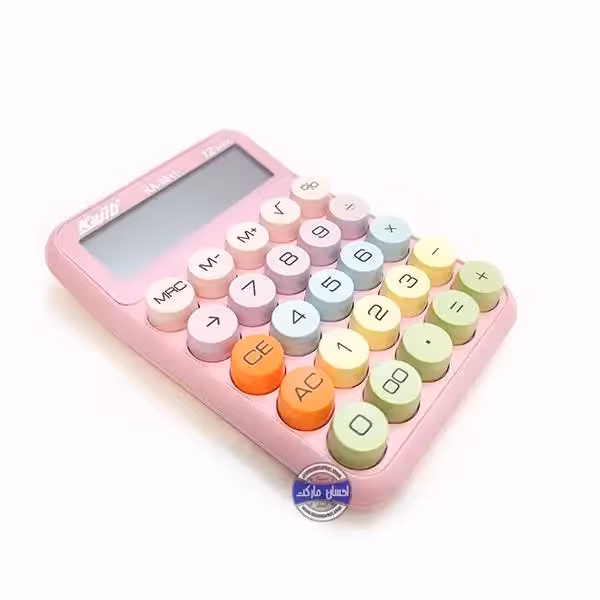 ماشین حساب بزرگ دکمه رنگی دایره ای
