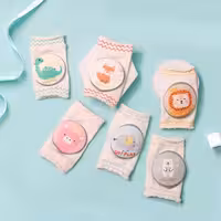 زانوبند نخی محافظ دار Kids Socks مخصوص نوزاد شش طرح حیوانات