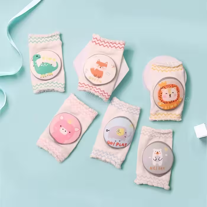 زانوبند نخی محافظ دار Kids Socks مخصوص نوزاد شش طرح حیوانات