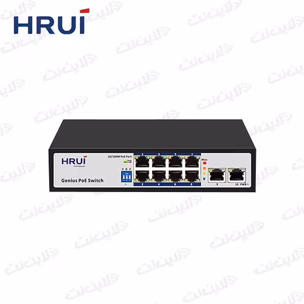 سوئیچ 8 پورت HR100-AF-82N اچ آریو ای HRUI