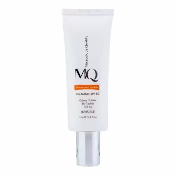 کرم ضد آفتاب و ضد لک بی رنگ ام کیو Spf 50 حجم 55 میلی لیتر
