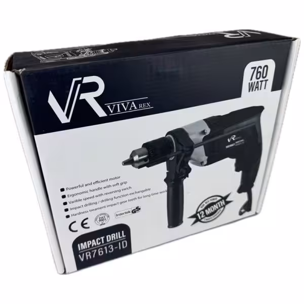 دریل چکشی نیم تنه فلزی ویوارکس VR7613-ID