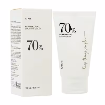 کرم تقویت کننده و تسکین دهنده آنوا Heartleaf 70% Soothing Cream 100میل