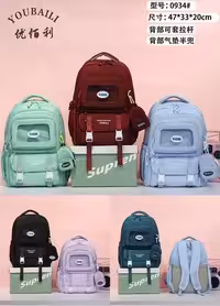 کوله وارداتی کد BB0934 رنگ مشکی سایز cm47*33*20