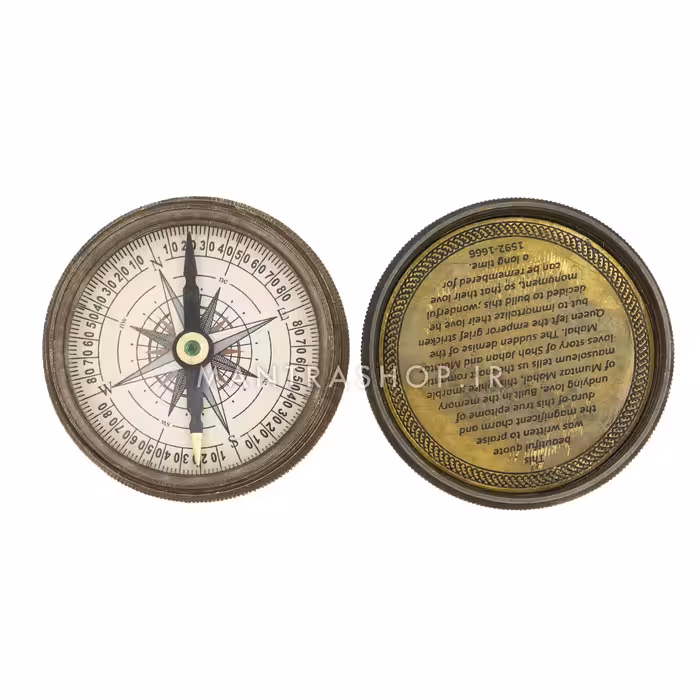 قطب نمای فنگ شویی فلزی آنتیک اصل هندوستان کد 286