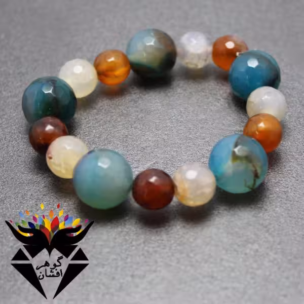 دستبند عقیق اسپرت کد D_1119