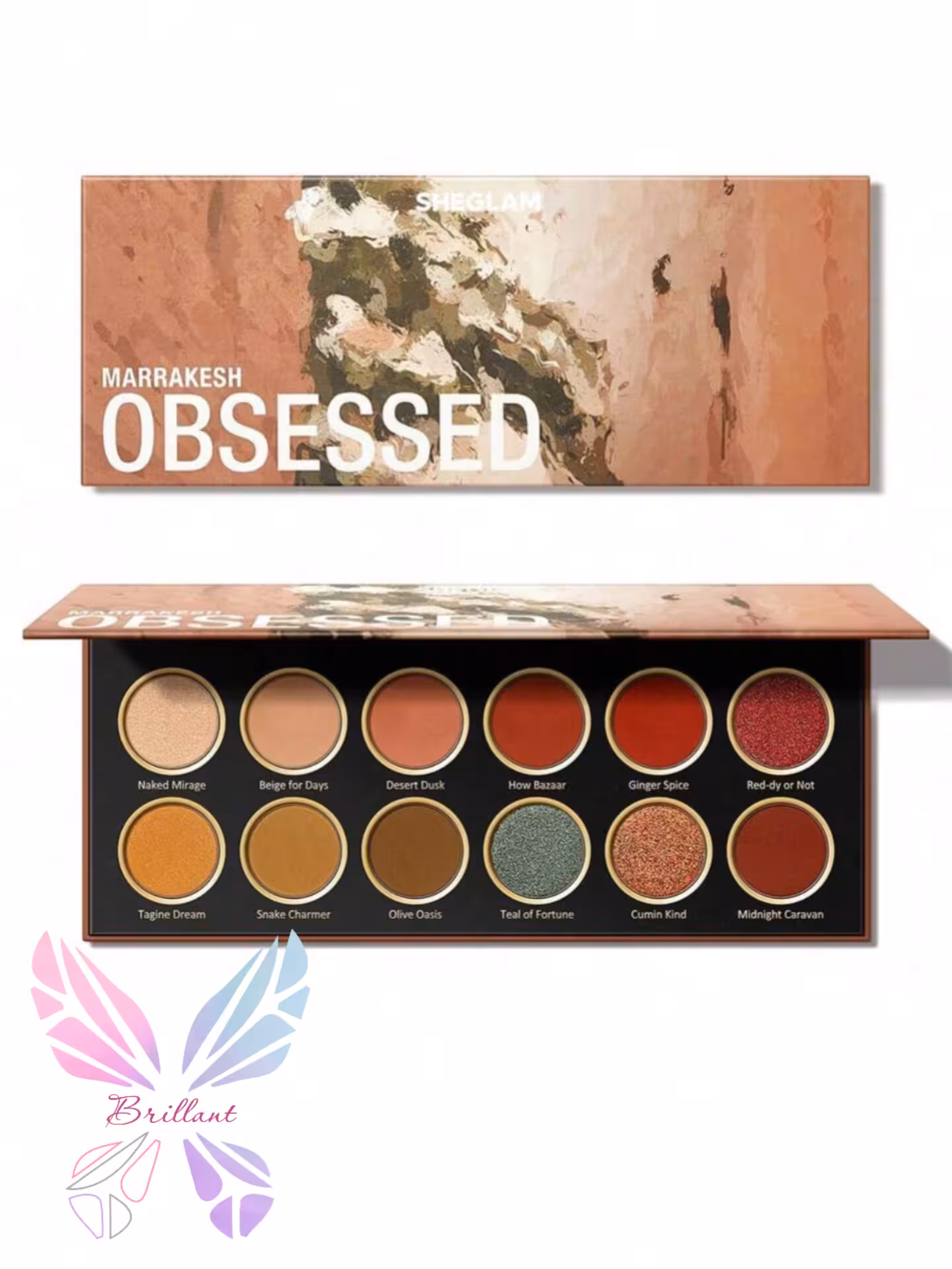 پالت سایه 12 رنگ شیگلم مراکش آبسد