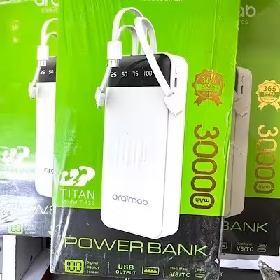پاوربانک 30 هزار میلی آمپر مدل ARAIMAB TITAN -923