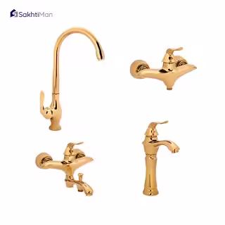 شیر ظرفشویی سکه مدل لورنزا طلایی