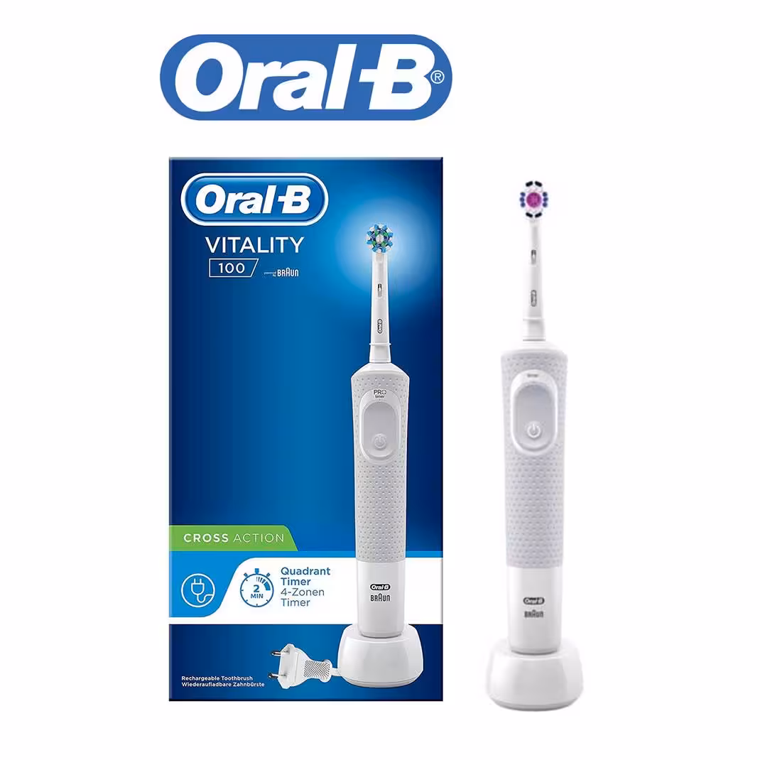 مسواک برقی اورال بی Oral-B مدل Vitality 100 Cross Action سفید