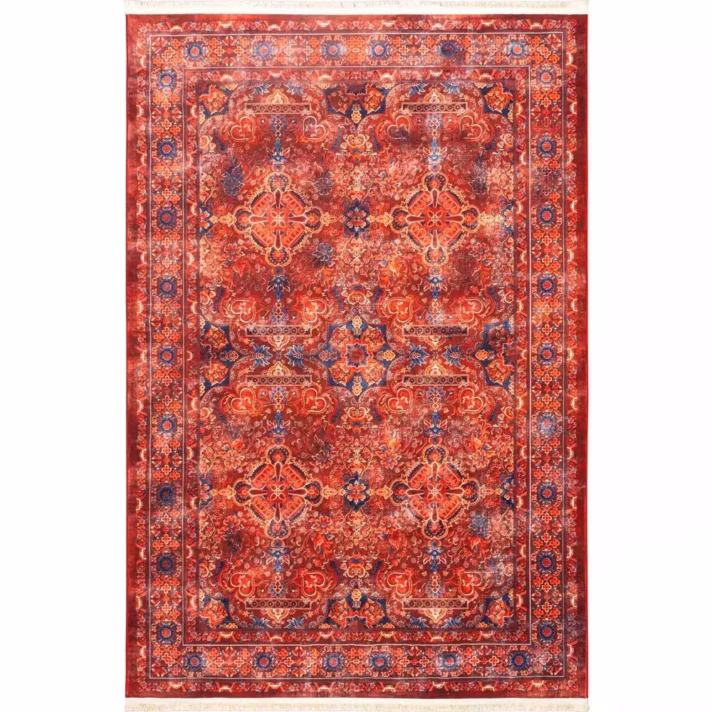 فرش سنتی کد 100354 سبز 1000 شانه | فرش 1000 شانه