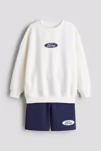 سویشرت مردانه مجموعه پیراهن چاپی 2 قطعه H&M