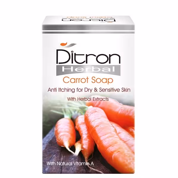 صابون هویج دیترون وزن 110 گرم - بسته بندی قدیمی