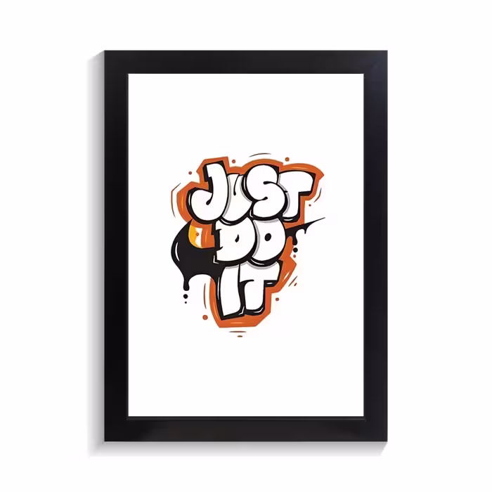 تابلو تایپوگرافی طرح just do it کد PF-15055