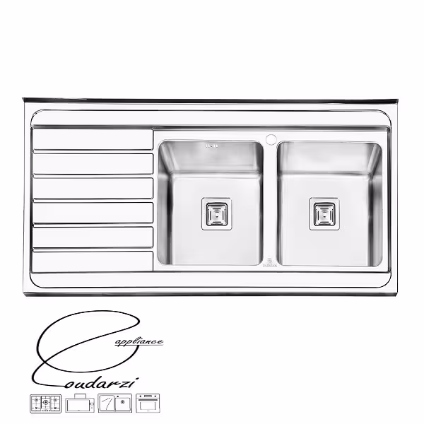 سینک پرنیان استیل مدل PS1114 روکار