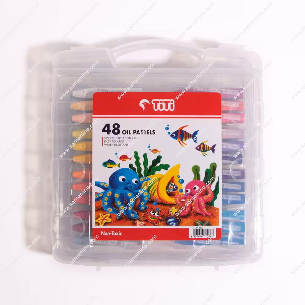 پاستل روغنی 48 رنگ تی تی مدل TI-P-48S