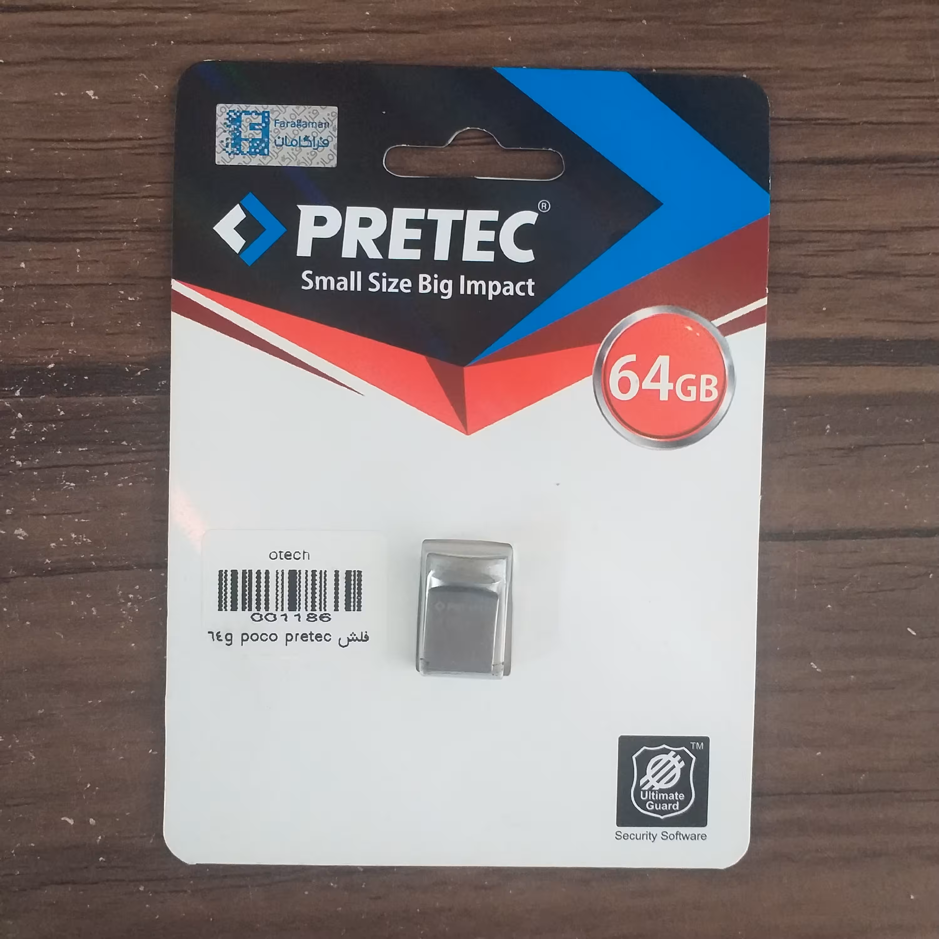 فلش 64گیگ pretec با گارانتی