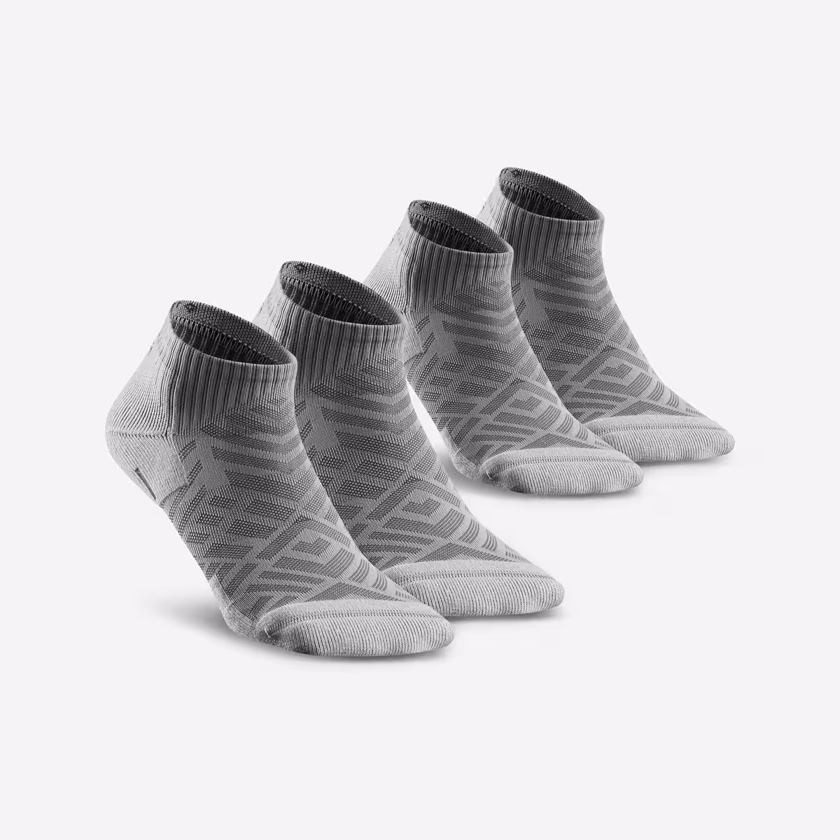 جوراب کچوا – 2 جفت Quechua Outdoor Socks – Short Socks – Gray – 2 Pairs – Hike 100