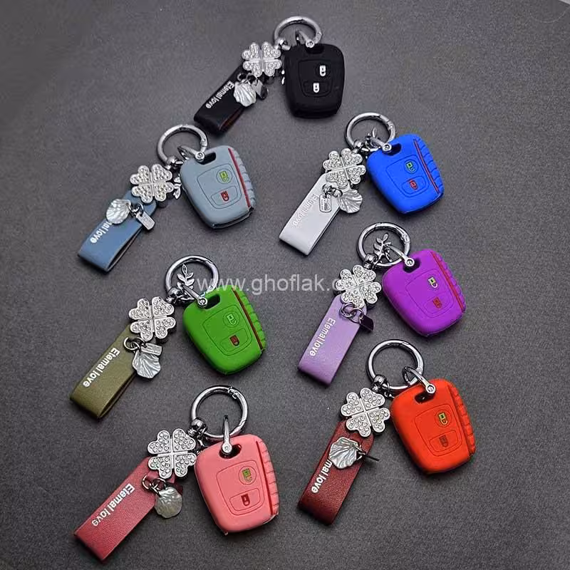 کاور ریموت پژو 206 – 207 – پارس مدل بالا و رانا سیلیکونی با بند نگین دار