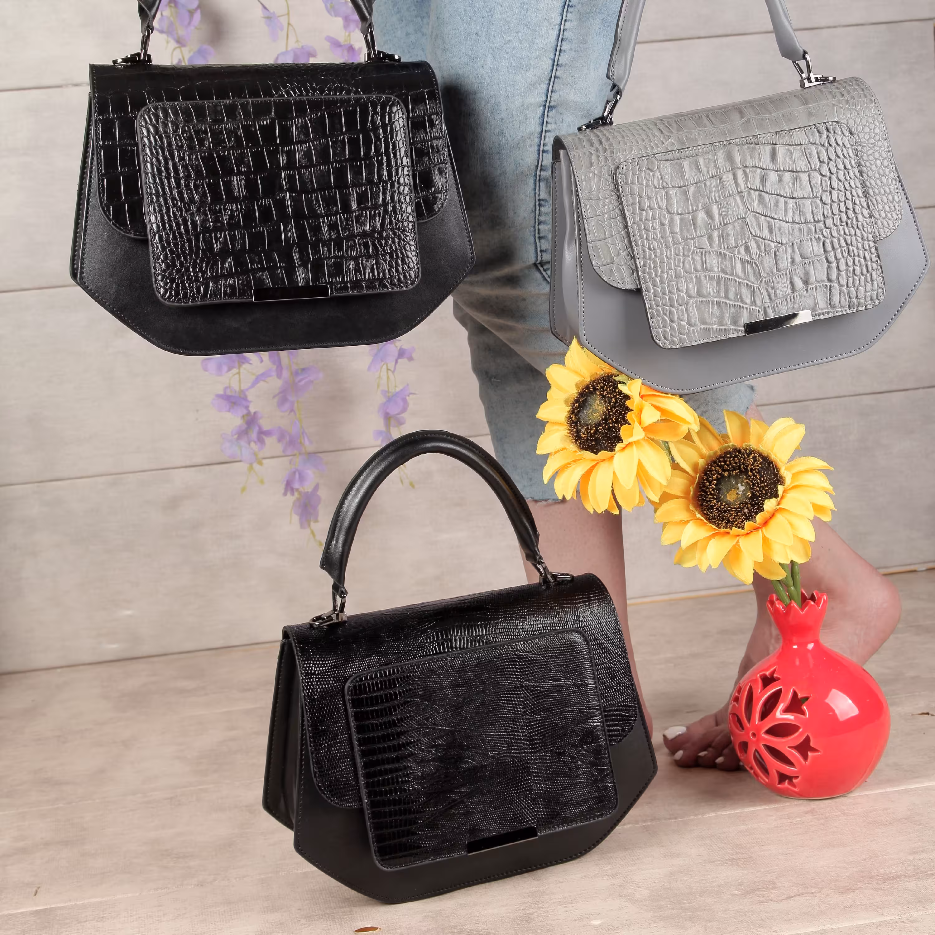 کیف چرم زنانه دستی
