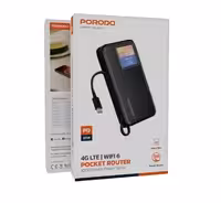 مودم همراه پرودو 4G LTE با پاوربانک 10000mAh و WiFi 6 pdpbfch087 کد 20071