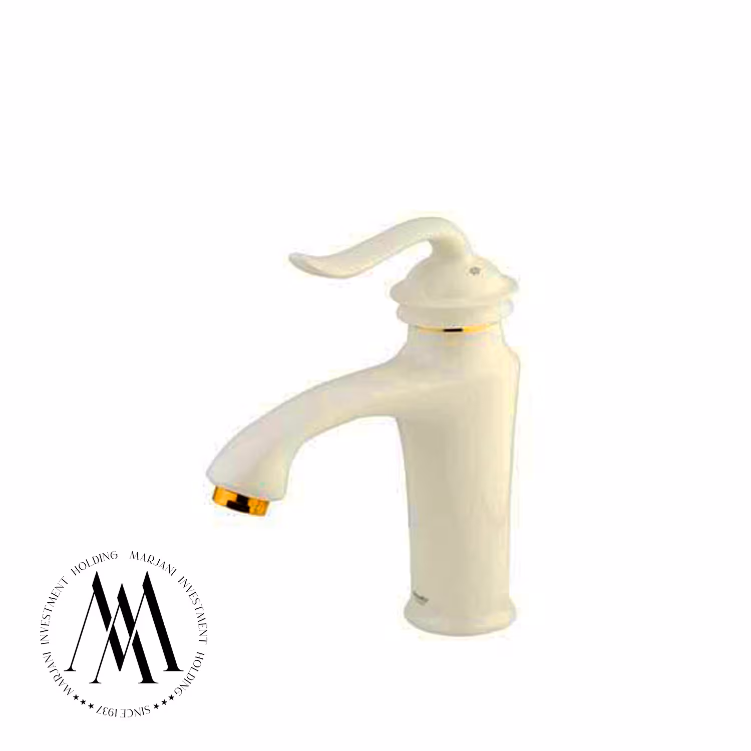 شیر روشویی شودر مدل لوکا پایه کوتاه (شیری طلا)