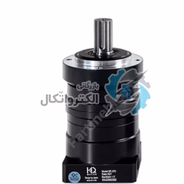 گیربکس خورشیدی دنده مورب مدل SE070-50-14 نسبت تبدیل 50:1 برند HQM
