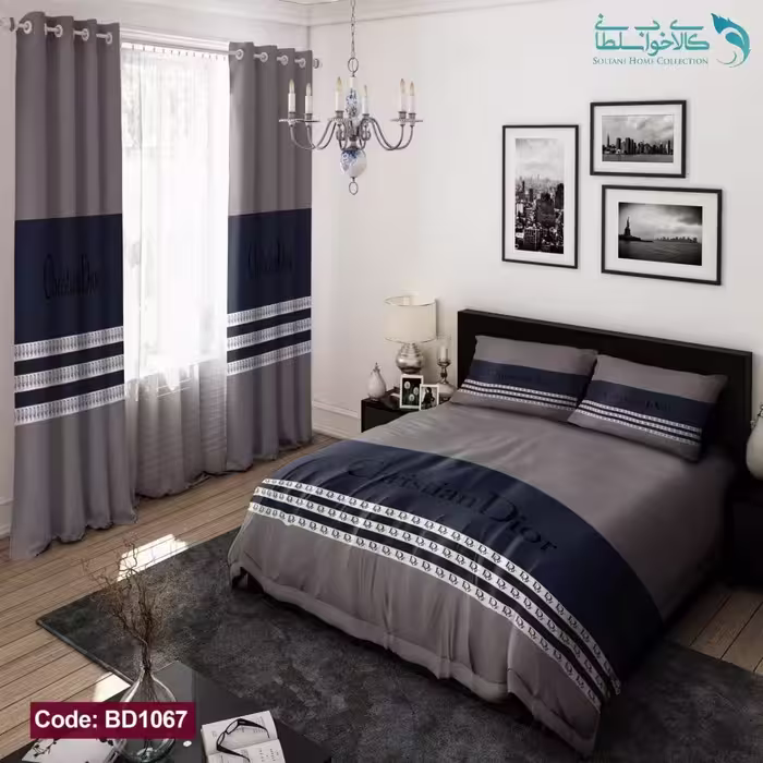 روتختی طرح Dior دو نفره کد BD1067