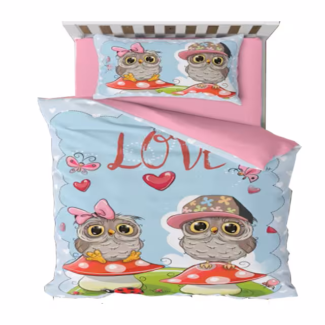 سرویس روتختی یک نفره کارینا مدل سه بعدی 6 تکه کد 1070