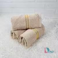 حوله دستی 3 عددی آدرینا رنگ کرم
