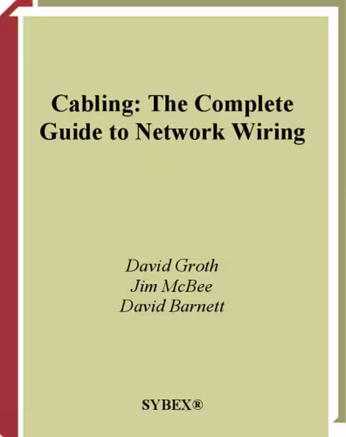 خرید و دانلود نسخه کامل کتاب Cabling The Complete Guide to Network Wiring