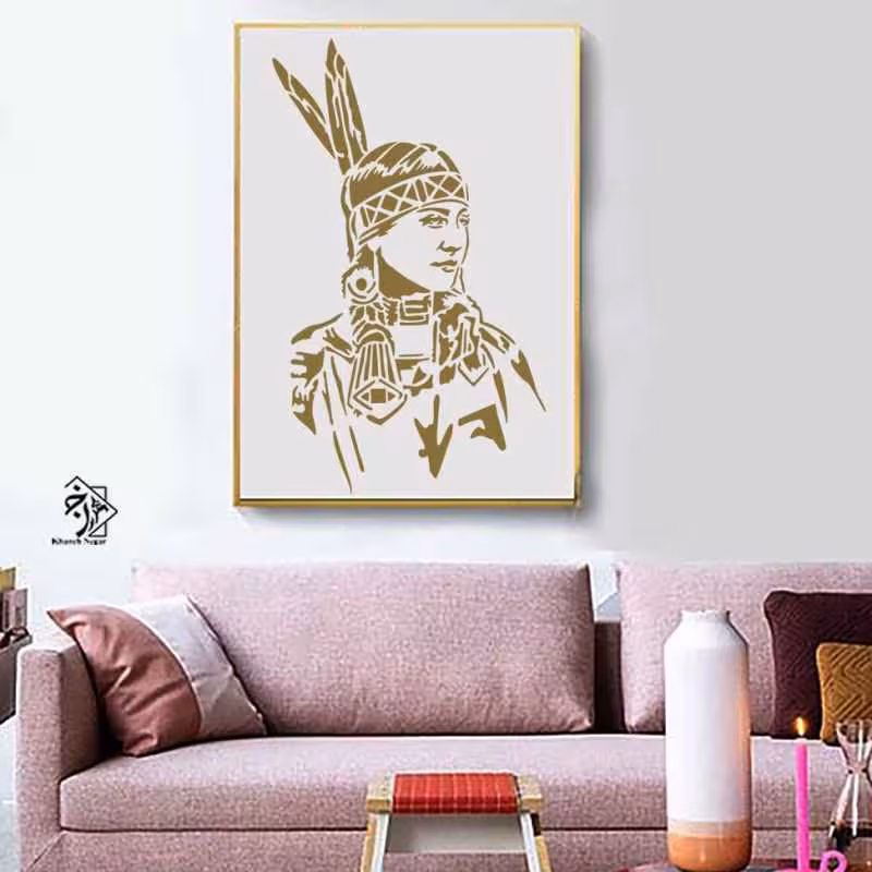 شابلون دختر سرخپوست کد 954