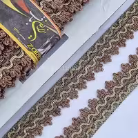 یراق نوار 3 طلایی سیاه قلم مسی کد 413