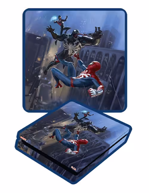 اسکین پی اس 4 اسلیم برند گیم‌آور طرح اسپایدرمن و ونوم کد D