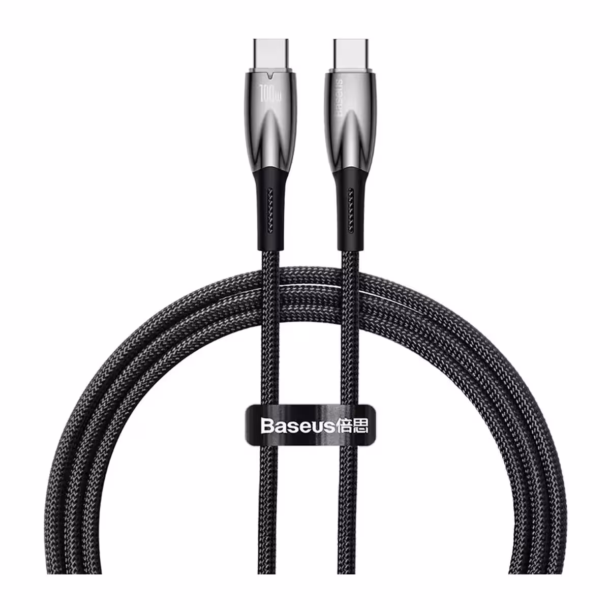 کابل سوپر فست شارژ دو سر تایپ سی 100 وات یک متری بیسوس Baseus CADH000701