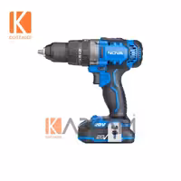 پيچگوشتی شارژی 20 ولت چکشی 2 باتری 7721 نوا