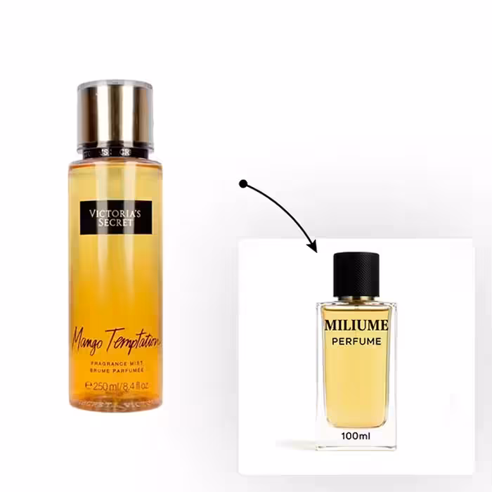 اسانس عطر Victoria’s Secret Body Splash Mango Temptation برند Givaudan - کد 2543 - بادی اسپلش ویکتوریا سکرت مانگو تمپتیشن 100ML - میلیوم پرفیوم