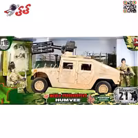 ماکت ماشین جیپ جنگی رنگ خاکی ام اند سی MILITARY M C TOY 77023A