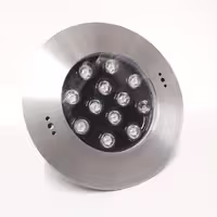 چراغ توکار استخری 36 وات استیل فول کالر برند Ledman