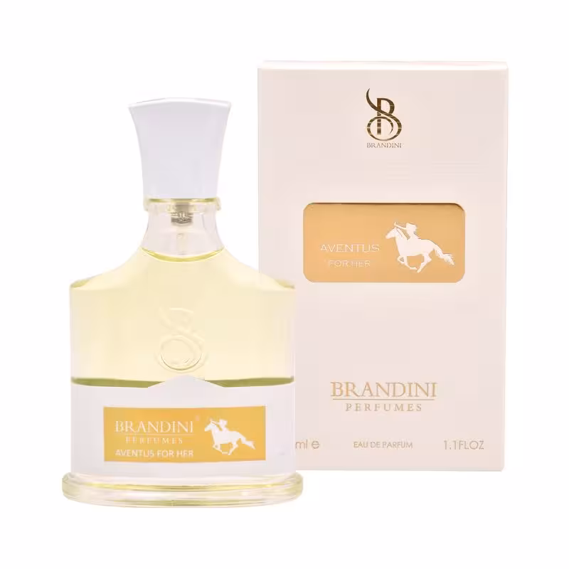 عطر جیبی زنانه برندینی مدل اونتوس فور هر Aventus For Her حجم 33 میلی لیتر | Brandini Aventus For Her Eau De Parfum for women 33 ml