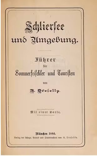 خرید و دانلود نسخه کامل کتاب Schliersee und Umgebung. Ein Führer für Sommerfrischler und Touristen