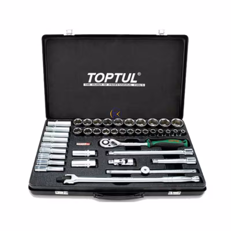 جعبه بکس 41 پارچه 1/2 بلند ،کوتاه ،6پر مدل GCAD4102 تاپ تول TOPTUL