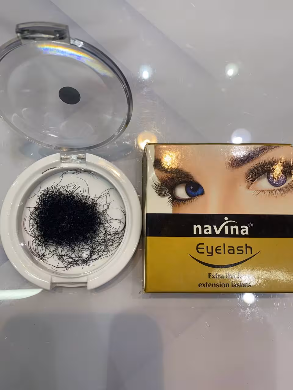 مژه کلاسیک تار به تار ابریشمی 12 میل ناوینا Navina