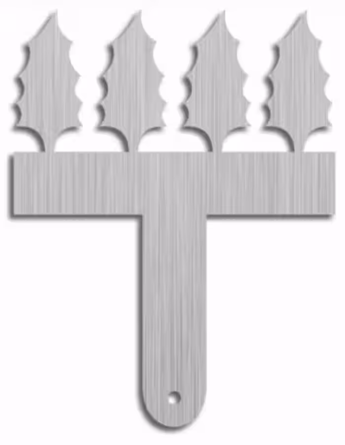 بودکور شانه شکلات استيل بزرگ برگ کريسمس 240064