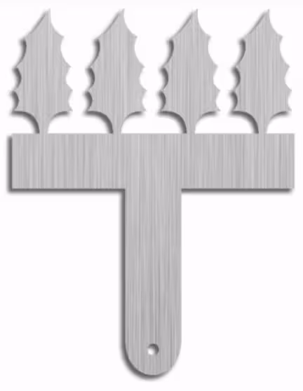 بودکور شانه شکلات استيل بزرگ برگ کريسمس 240064