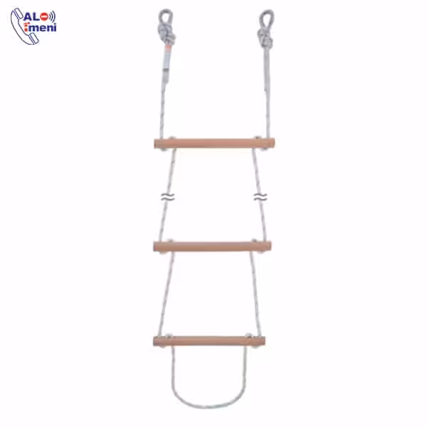 نردبان طنابی چوبی راک